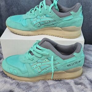 Asics Gel Lyte III Ronnie Fieg cockatoo green Suede Running Shoes Mens 10 H61JK
